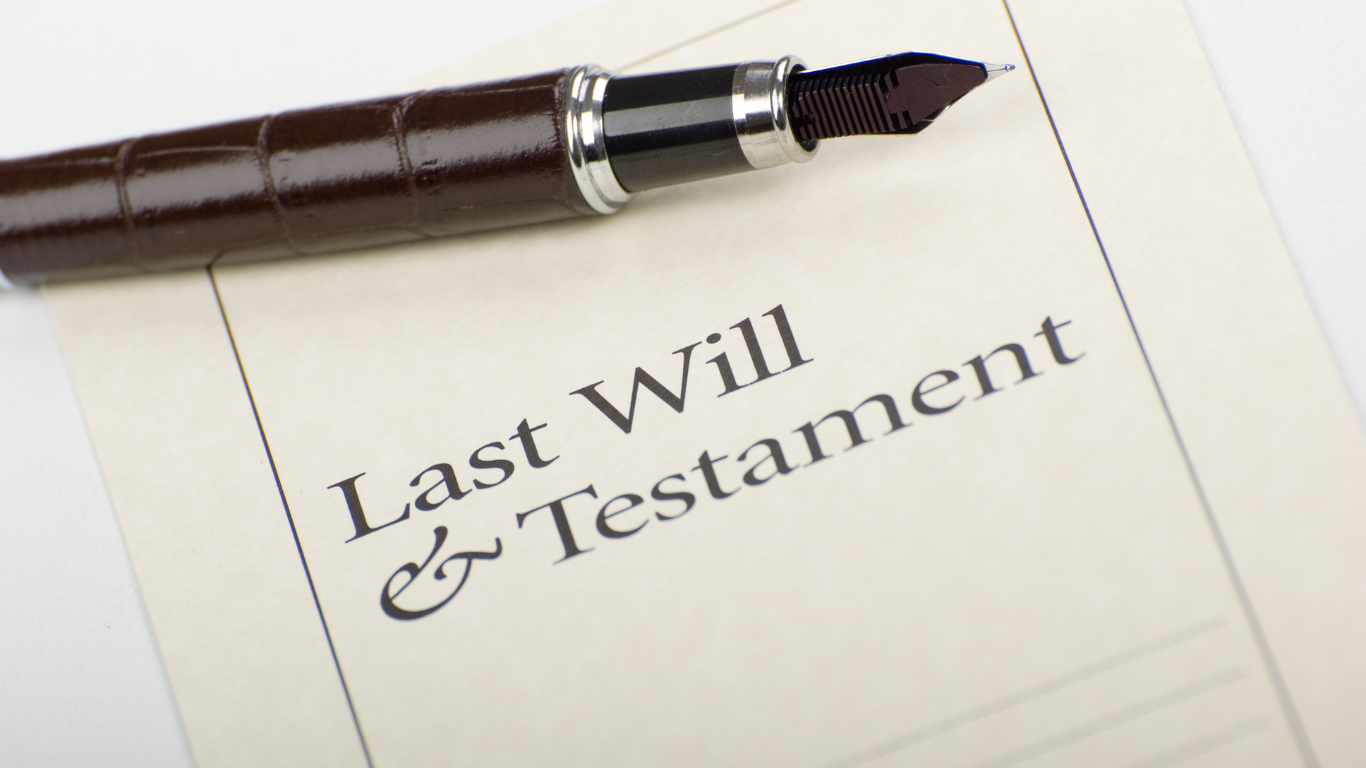 Creating a legally valid will - estate planning documents and signature